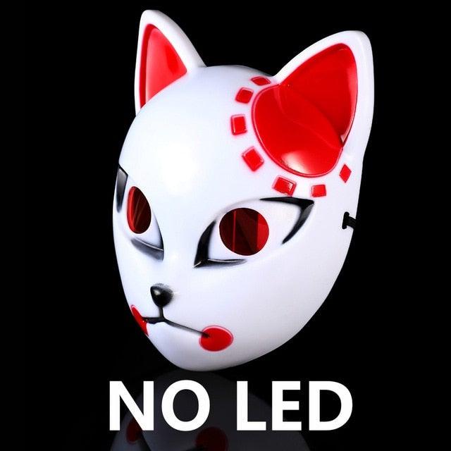 Anime Demon Slayer LED Cosplay Mask - animeweebcity
