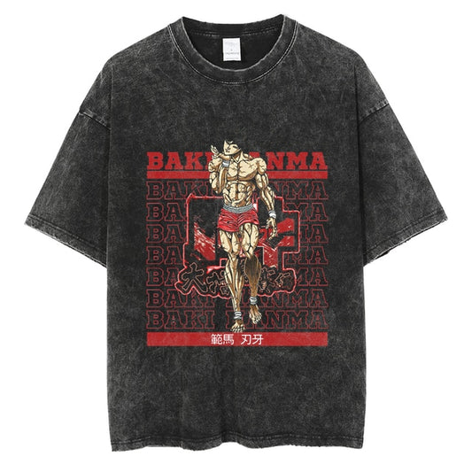Baki Hanma Oversized Vintage T Shirt