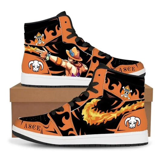 One Piece Ace High Top Shoes