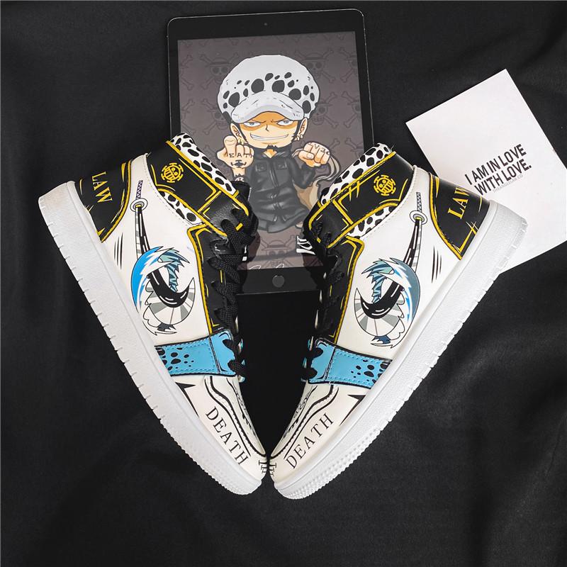 One Piece Water Law High Top Shoes