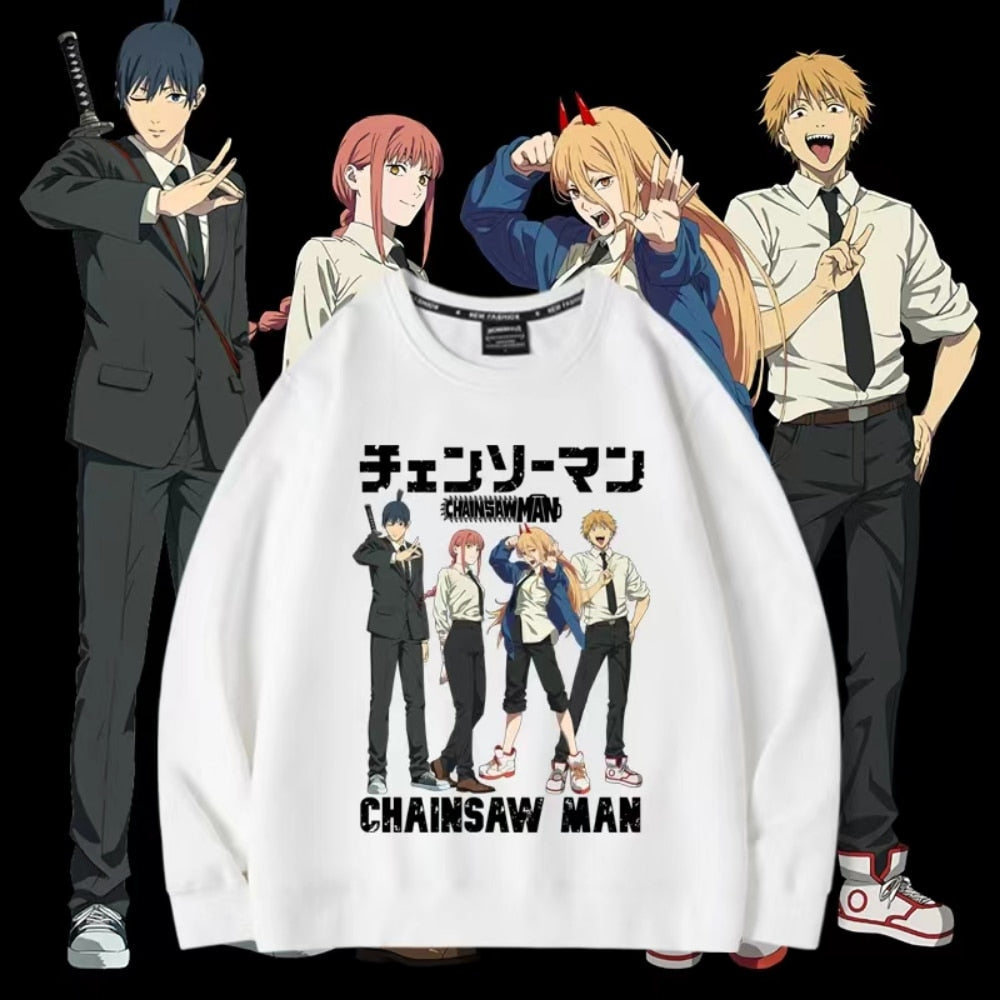Chainsaw Man Anime Crewnecks