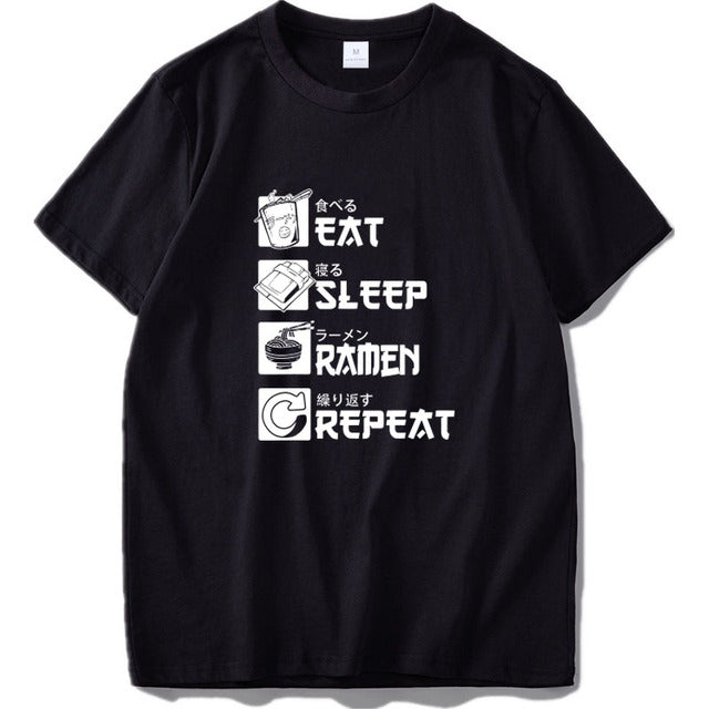 Eat Sleep Anime Repeat T Shirt