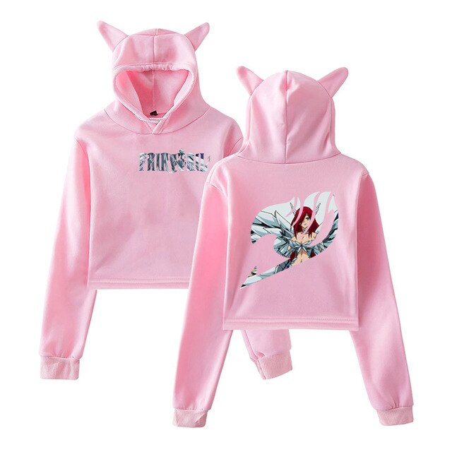 Fairy Tail Short Cropped Hoodies