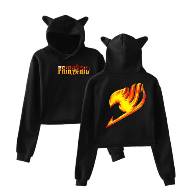 Fairy Tail Short Cropped Hoodies