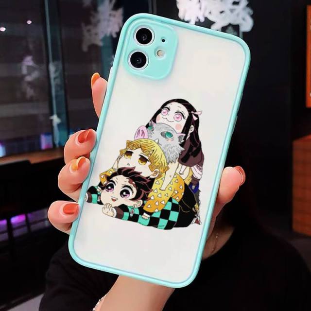 Tanjiro Nezuko Zenitsu and more IPhone Cases Matte