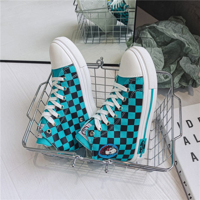 Checkered Tanjiro Shoes