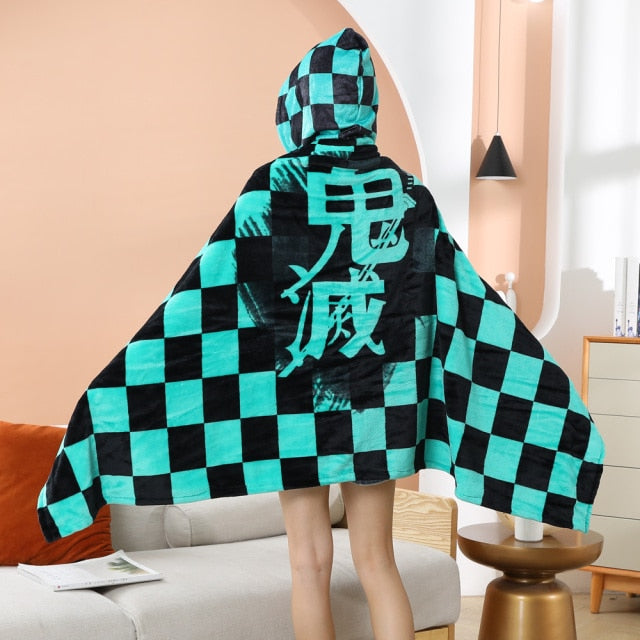 Tanjiro Zenitsu Giyuu Kyoujurou Shinobu Soft Warm Cloak Hoodie